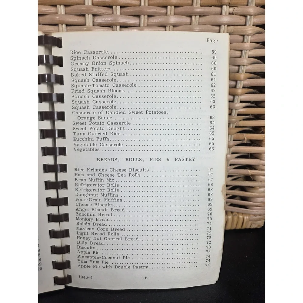 Love's United Methodist Church Cookbook Walkertown NC 1984 Dishes Of Love Recipe